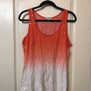 Old Navy Ombré Sequin Tank Top